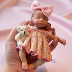 Muñeca Bebé <span class=keywords><strong>Reborn</strong></span> <span class=keywords><strong>de</strong></span> Silicona <span class=keywords><strong>de</strong></span> 6 Pulgadas, Tamaño <span class=keywords><strong>de</strong></span> Palma <span class=keywords><strong>de</strong></span> la Mano, Cuerpo Completo, Linda Muñeca Pequeña para Niñas Mayores <span class=keywords><strong>de</strong></span> 3 Años, con Accesorios <span class=keywords><strong>de</strong></span> Alimentación y Caja <span class=keywords><strong>de</strong></span> Regalo - Product Image 2
