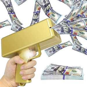Gold Money Gun Toy Real Golden Super Plastic <span class=keywords><strong>Shot</strong></span> Spray para <span class=keywords><strong>Halloween</strong></span> Fiestas de Navidad Logotipo personalizado Graduación de Año Nuevo - Product Image 1