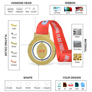 Médailles de sport 3D en alliage de zinc moulé sous pression, médailles de badminton personnalisées en gros pour les matchs, les événements de club et les récompenses des vainqueurs - Product Image 3
