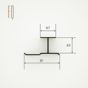 Nuovo Design Listello Angolare per Pannelli Murali Profilo Decorativo in Lega di Alluminio Striscia per Finitura a Parete - Product Image 6