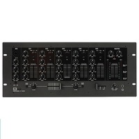 Console de mixage audio professionnelle C3 USB 5 canaux avec interface USB, égaliseur 3 bandes et sortie XLR pour DJ, club et spectacles sur scène