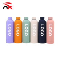 Bouteille d'eau en acier inoxydable en gros, grande capacité, portable, sportive, double paroi, réutilisable, isolée
