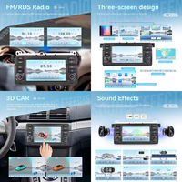 Radio Mobil Stereo Podofo 8 Core 7'' 4+64G CarPlay Qualcomm untuk BMW 3 E46 1998-2006 IPS Android Auto GPS WiFi DSP Pengiriman Cepat