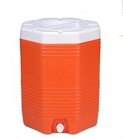 Glacière en plastique ronde de 28 L pour la pêche en plein air, boîte à boissons avec robinet, glacière à glace, coffre, logo personnalisé