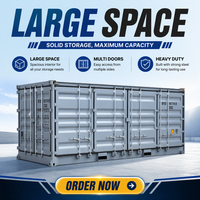 Conteneur de stockage sec DFC personnalisé de 20 pieds et 40 pieds avec porte latérale entièrement ouvrante et certification CSC, en vrac