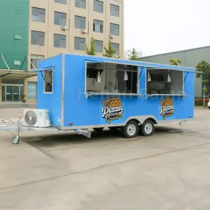 Kamp yüksek kaliteli gıda kamyon konteyneri mobil gıda römorkü tam mutfak hızlı yemek arabası