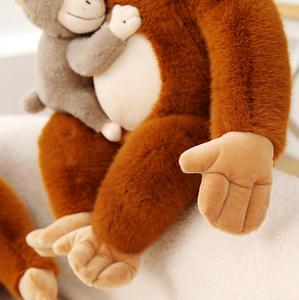 Creativo Peluche de Gorila Mamá y Bebé Mono de 60 cm con Brazos Largos y Relleno de Algodón PP - Product Image 3