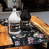 Kit de coulée profonde en résine époxy et durcisseur, liquides en gros, résine époxy transparente pour table en bois