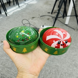 Squishies de Noël en forme de Père Noël, renne, boulette, bonhomme de neige, pain d'épices, jouet anti-stress à presser, remplis de TPR et de pectine, Likewinner - Product Image 5