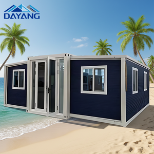 Maison conteneur préfabriquée extensible Dayang prête à l'emploi, 2 chambres, 20FT/40FT, alimentée à l'énergie <span class=keywords><strong>solaire</strong></span>, panneaux sandwich EPS, bureau et salle de bain - Product Image 1