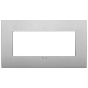 Vimar Placca Classic 5M BS Silver Matt 15.5 Cm Wall <b>Switch</b> <b>Plate</b> - Product Image 1