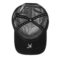 Topi Baseball Gaya Baru Hitam Gorras Bordir 3D Berlian Imitasi Jaring Laba-laba Kristal Multi-Tone Pin Logam Bintang Gothic Street