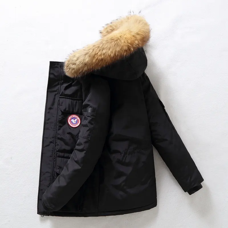 Down Jacket Men and Women Lovers Winter Goose Thickened Foreign Trade Tooling Jacket