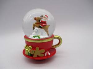 Decorazione personalizzata per la casa con globo d'acqua in resina 100MM babbo natale pan di zenzero Gnome Book pinguino coppia di angeli e stili musicali - Product Image 6