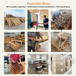 Juego De Sofá De Lujo De Madera De <span class=keywords><strong>Teca</strong></span> Maciza Cojines Sofá De <span class=keywords><strong>Teca</strong></span> De Diseño Moderno Para Jardín Patio Al Aire Libre Hotel Parque Durable - Product Image 5