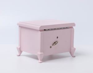 Boîte à musique en bois rose pour enfants, design personnalisé, nouvelle création, ballerine sur pied - Product Image 5