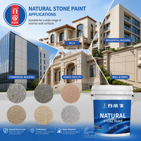 Peinture murale extérieure pour bâtiment, peinture effet pierre, décoration murale, peinture pierre naturelle