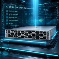 Servidor en Rack PowerEdge R5715 2U, Single EPYC, DDR5, PCIe 5.0, NVMe, Virtualización, Configuración Personalizada, Probado