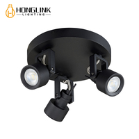 Spot LED de plafond GU10 encastré, orientable, pour intérieur, économe en énergie, en aluminium