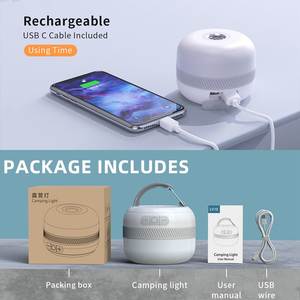Lámpara de Camping LV10 Recargable por USB C, 230 Horas de Duración, con 5 Colores de Luz, Linterna para Exteriores, Lámpara de Emergencia para Tiendas de Campaña - Product Image 4