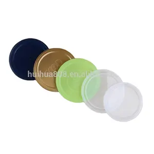 Plastic lid for can print HuiHua 53mm 73mm 99mm 87mm non spill cans paper can plastic can tinplate can aluminum can support oem