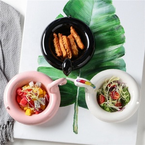 Plateau de rangement en forme de cygne chaud Plateau de rangement pour fruits en céramique - Product Image 2