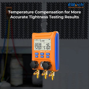 Manómetro Digital Elitech con Válvula de 2 Vías y Abrazaderas para Termómetro, para Piezas de Calefacción, Sistemas HVAC, Aluminio <span class=keywords><strong>LMG</strong></span> - Product Image 3