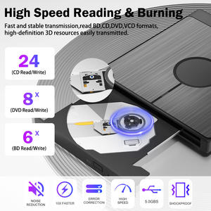 <span class=keywords><strong>Graveur</strong></span> Blu-ray 100 Go 7-en-1, <span class=keywords><strong>lecteur</strong></span> de disque Blu-ray <span class=keywords><strong>externe</strong></span>, USB 3.0 et Type-C, <span class=keywords><strong>graveur</strong></span> Blu-ray haute vitesse et <span class=keywords><strong>lecteur</strong></span> de carte SD/TF, <span class=keywords><strong>compatible</strong></span> - Product Image 6