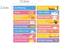 Tableau de récompenses HZXT pour enfants, tableau d'autodiscipline, enregistrement des récompenses et des punitions, autocollant mural en papier magnétique, tableau blanc
