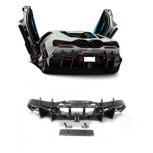 ลิ้นดิฟฟิวเซอร์หลังคาร์บอนไฟเบอร์แบบแห้งสำหรับ Lamborghini Revuelto รุ่น MSY สไตล์กันชนหลัง อะไหล่ตกแต่งรถยนต์ - Product Image 1