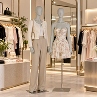 Mannequins de vitrine pour magasin de vêtements, modèles féminins et masculins, corps entier, blanc brillant, pour présentation de vêtements