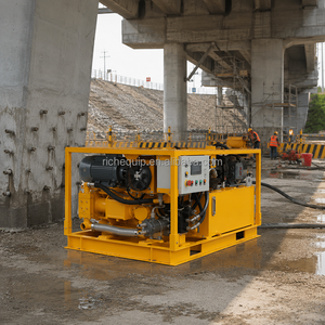 Bomba de Inyección de Lechada Hidráulica Eléctrica de Doble Cilindro de 120L/Min y 30 Bar para Inyección de Lechada en Túneles, Cimentaciones y Minería - Product Image 4