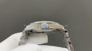 Montre mécanique de haute qualité 41MM ZF Factory en acier inoxydable 316l avec mouvement ETA 2824, montre noire - Product Image 4