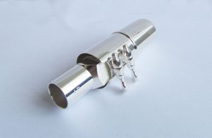 Boquillas de Saxofón Alto, <span class=keywords><strong>Tenor</strong></span> y Soprano Rectas, de Metal, Plateadas, de Cobre, para Saxofón - Product Image 4