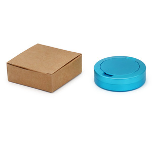 Caja de <span class=keywords><strong>Tabaco</strong></span> Redonda de Aleación de Aluminio de 72 mm, Caja de <span class=keywords><strong>Tabaco</strong></span> de Tres Capas con Boquilla de Metal, Contenedor de <span class=keywords><strong>Tabaco</strong></span> Portátil - Product Image 2