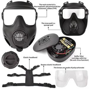 Écran facial de protection complet pour les jeux tactiques en plein air Certifié CE <span class=keywords><strong>Masque</strong></span> profilé de paintball coupe-vent - Product Image 4