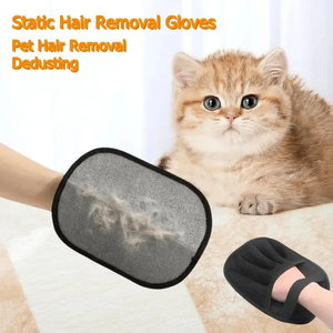 New Cotton Grooming Static Dedusting Brush Hair Remover Sustainable Dog Hair <b>Removal</b> for Carpet Clothes - Product Image 5