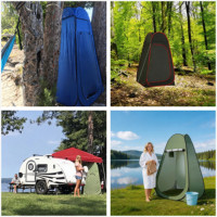 Tente de camping pop-up pour toilettes et vestiaire |   Abri de Douche Instantané en Tissu Oxford Imperméable 1000 mm |   Vente en gros personnalisée