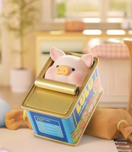TOYZEROPLUS LULU le cochon reste avec vous boîte aveugle mignon cochon floqué figurine à collectionner ensemble de jouets 8 pièces étui complet pour cadeau et décor - Product Image 6