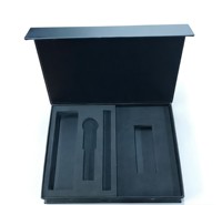 Boîte à bijoux coulissante en carton rigide, emballage cadeau fait main avec logo personnalisé, finition brillante et mate