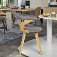 Chaise de salle à manger italienne moderne et minimaliste en bois massif avec dossier Tabouret de style nordique pour la maison Balcon Loisirs Étude Écriture