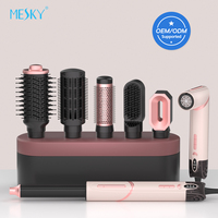 Sèche-cheveux professionnel 7-en-1 MK-327F 110000 à air chaud et froid, brosse chauffante et peigne, séchage rapide