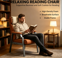 Chaise ergonomique à dossier haut pour Mahjong, avec coussin en mousse épaisse et structure métallique stable, idéale pour la salle à manger, la lecture et les clubs.