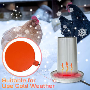 <span class=keywords><strong>Chauffe</strong></span>-<span class=keywords><strong>eau</strong></span> <span class=keywords><strong>flexible</strong></span> en silicone 120 V 35 W pour poulets et volailles, pour seau métallique - Product Image 5