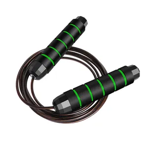 Fitness Exercise Speed Weighted Adjustable Foam Handle Steel Wire Skipping Jump Rope