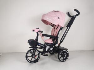 Portable Baby <strong>Trike</strong> 4 in 1 Design <strong>with</strong> Removable Parental Push <strong>Handle</strong> Storage Basket and Anti-tip Structure for <strong>Toddler</strong> Safety - Product Image 6