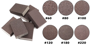 Abrasifs en mousse de haute qualité éponge de ponçage abrasifs bloc <span class=keywords><strong>ponceuse</strong></span> à eau 100*120*12mm outils abrasifs Support OEM - Product Image 4