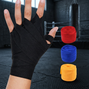 Bandages de boxe unisexes en coton imprimé personnalisé, flexibles, pour la protection des mains lors de l'entraînement et des combats de Muay Thai - Product Image 1