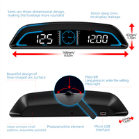 Navifly voiture stéréo multimédia pour GPS voiture HUD compteur de vitesse affichage tête haute accessoires électroniques