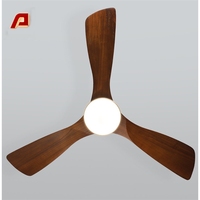 Ventilateur de plafond LED moderne LINKWAY à 6 pales avec lampe, culot E26/E27/B22, télécommande à intensité variable, moteur DC, 3 vitesses, éclairage domestique